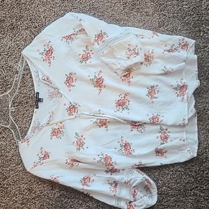 White Floral Top